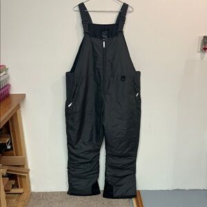 AG Men's Black Insulated Ski Overalls